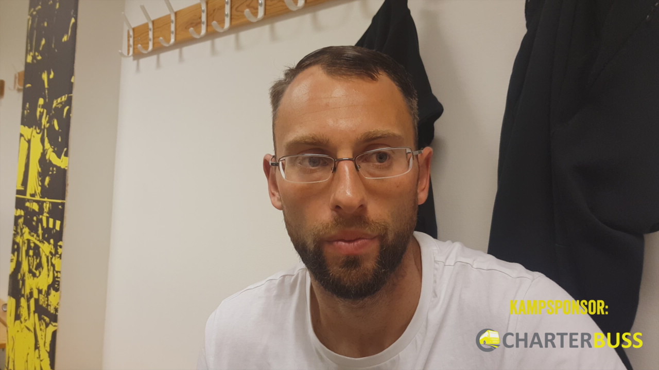 Stefan etter kampen mot Start.